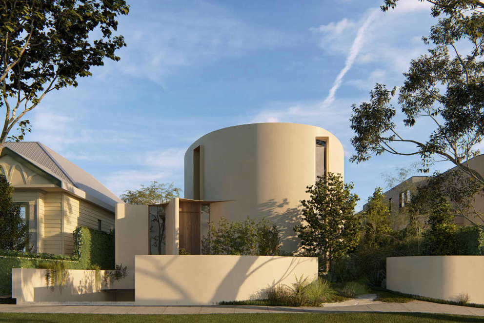 Shaftsbury Residence — round form exterior